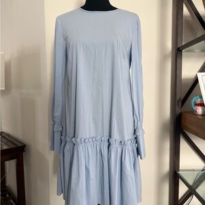 Liu Jo Light Blue Long Sleeve Dress